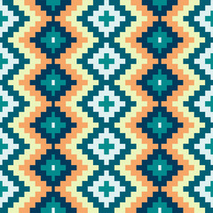 Ethnic Seamless Geometric Pattern