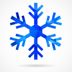 Abstract geometric snowflake