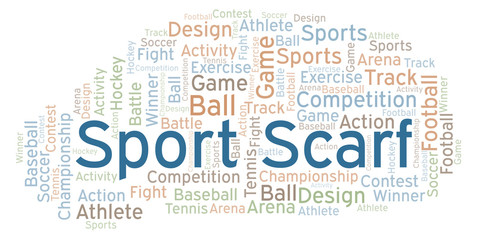 Sport Scarf word cloud.