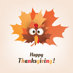 Happy Thanksgiving Card Design Template