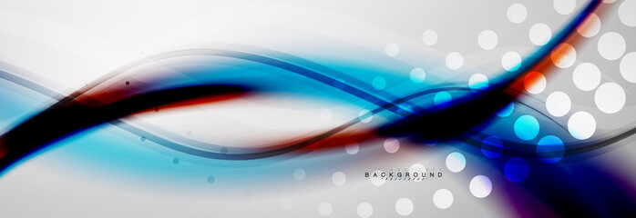 Smooth flowing wave motion concept background