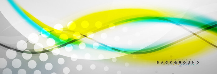 Smooth flowing wave motion concept background