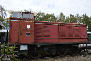 Naklejka premium Discarded locomotive