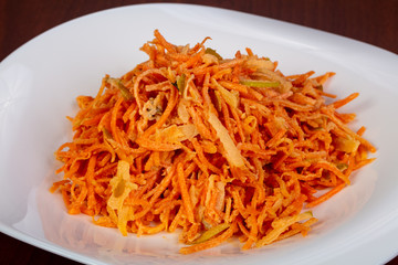 Salad with carrots and apple