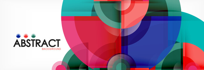 Obraz premium Circle abstract background