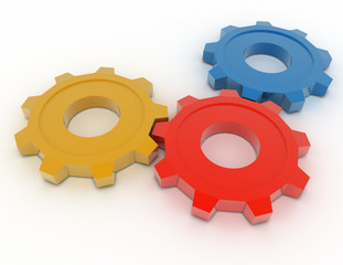 3d gears concept