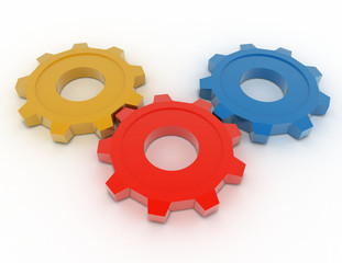 3d gears concept