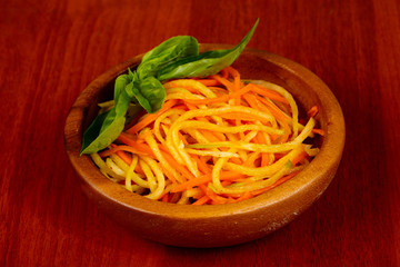 Salad with carrot and radish