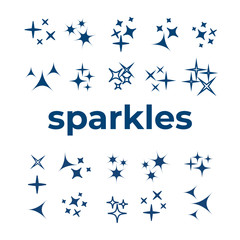 Bright firework, decoration twinkle, shiny flash. Glowing light effect star. Sparkle lights vector