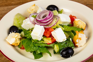 Greek salad with feta