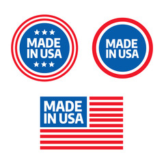 Made in USA premium quality tags. Made in USA logo