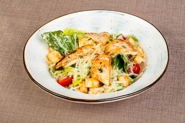 Caesar salad with chicken