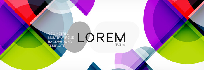 Obraz premium Vector fantastic circle modern geometric background template