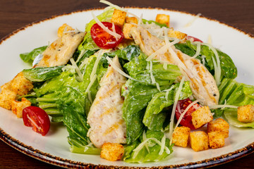 Caesar salad with chicken