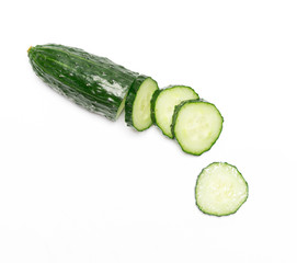 Green fresh cucumber