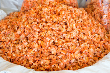 stack of dried shrimp