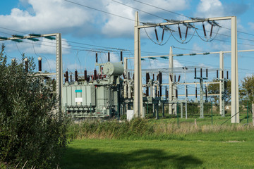 Umspannwerk Westeraccum in Ostfriesland.
