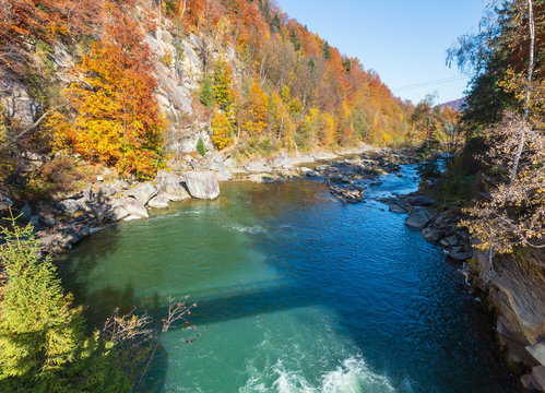Prut River, Yaremche, Ukraine.