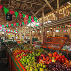 Fruit market (Galeria Alameda) in Cali, Colombia