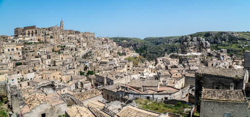 Fototapeta na wymiar Panorama of Sassi di Matera