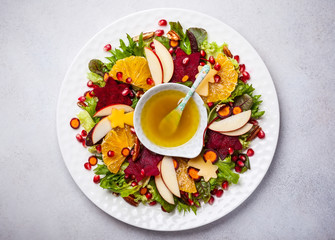 Christmas wreath salad