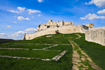 Obraz premium Courtyard of the Spis castle
