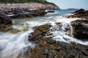 Cliffs in national park Telascica, Adriatic sea, Croatia