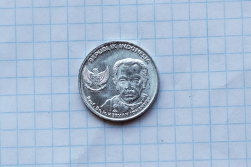 Indonesia 100 Rupees on a white background 2016