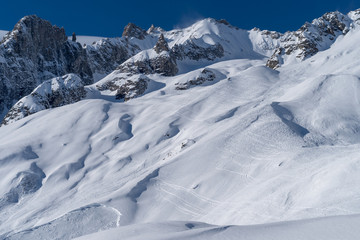 Italy, Courmayeur, Mont Blanc range