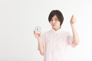 看護師・白バック