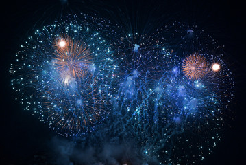 Fireworks shot with fast shutter speed