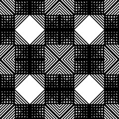 Design seamless monochrome geometric pattern