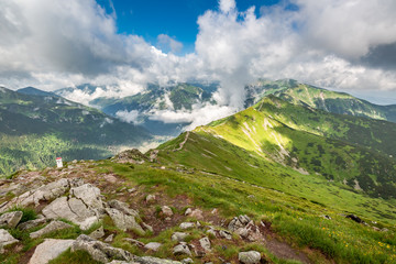 Obraz premium Beautiful Tatra mountain view from Kasprowy Wierch, Poland