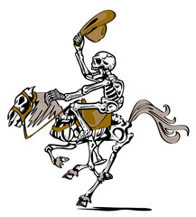 skeleton cheval