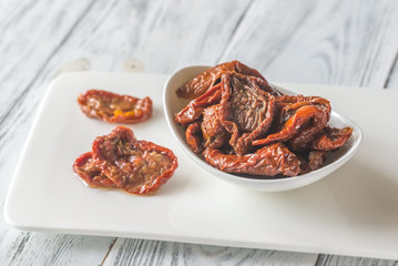 Bowl of sun-dried tomatoes