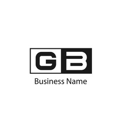 Initial Letter GB Logo Template Design