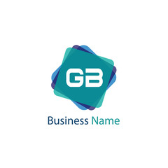 Initial Letter GB Logo Template Design