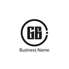 Fototapeta premium Initial Letter GB Logo Template Design