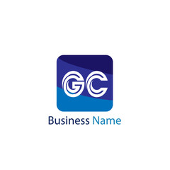 Initial Letter GC Logo Template Design