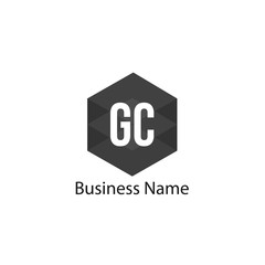 Initial Letter GC Logo Template Design