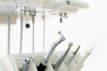 Instruments at dental clinic