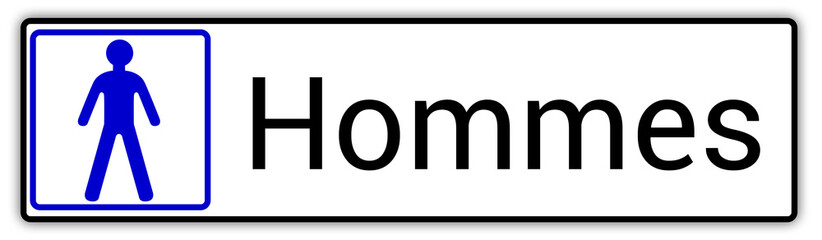 Panneau en France : Toilettes pour hommes et femmes, wc mixtes et unisexe - panneau pour salle de bain, toilettes et autres commodités