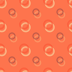 Seamless background pattern with various colored circles.