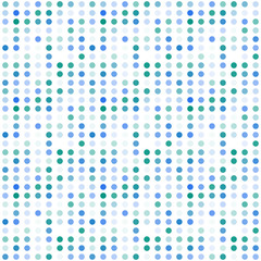 Seamless abstract pattern background with a variety of colored circles.