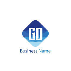 Initial Letter GD Logo Template Design