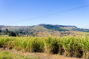 A view of the Valley of a Thousand hills near Durban, South Africa