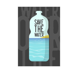 Save the Water Poster, Banner, Brochure, Flyer