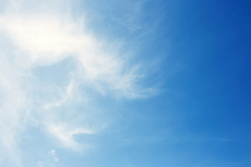 Blue sky background with clouds