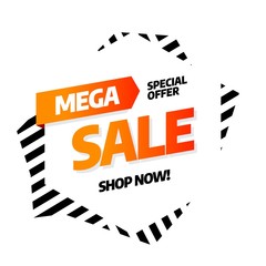 Sale banner template design, Big sale special offer. End of season. Vector illustration.