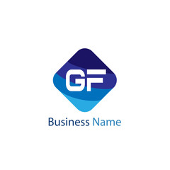 Fototapeta premium Initial Letter GF Logo Template Design